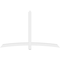 Ekena Millwork Bellingham Architectural Grade PVC Gable Bracket, 84"W x 52 1/2"H x 4"D x 4"F, 15/12 Pitch GBP084X53X0404BEL00 - alternate 5